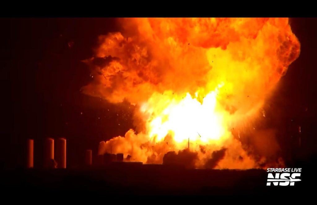 SpaceX's Starship explodes on the ground during a routine test