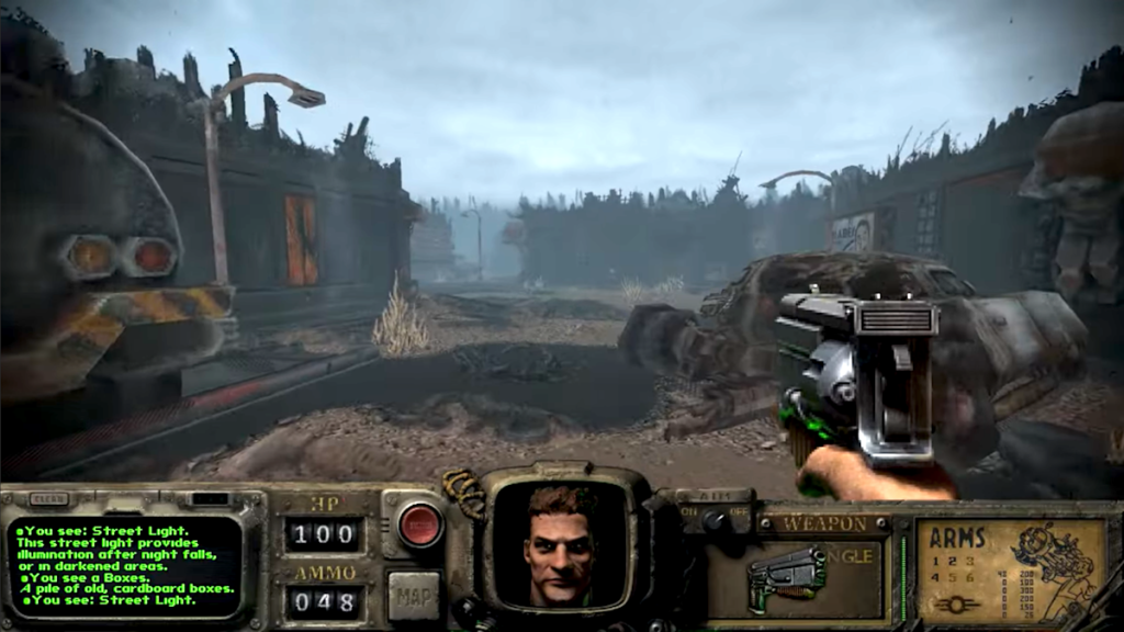 The fan-made mod of the original Fallout game has a real trailer and it looks sick