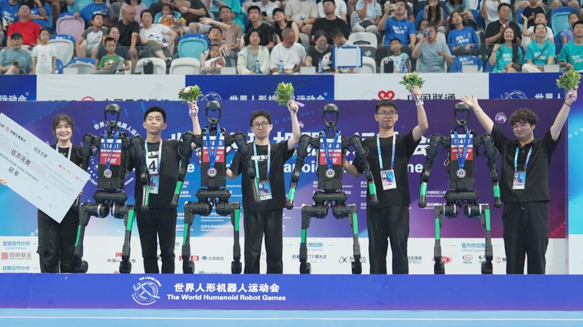 China's inaugural 'Robot Olmypics' delivers impressive feats and disastrous falls China's inaugural 'Robot Olmypics' delivers impressive feats and disastrous falls