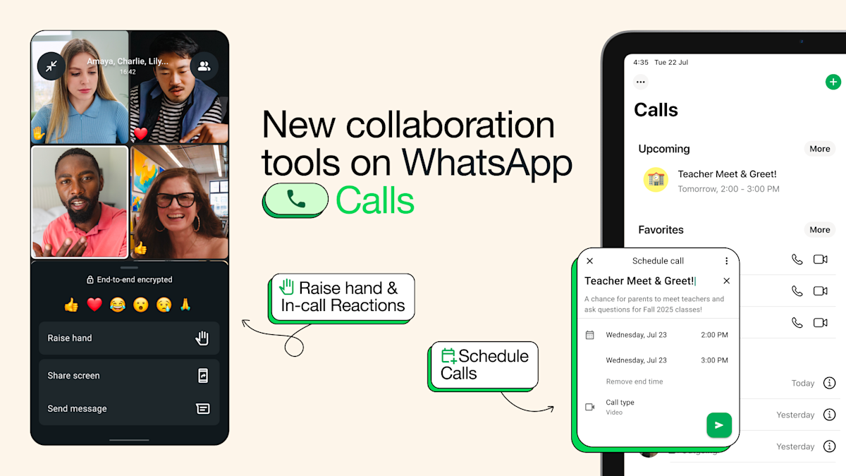WhatsApp now lets you schedule group calls