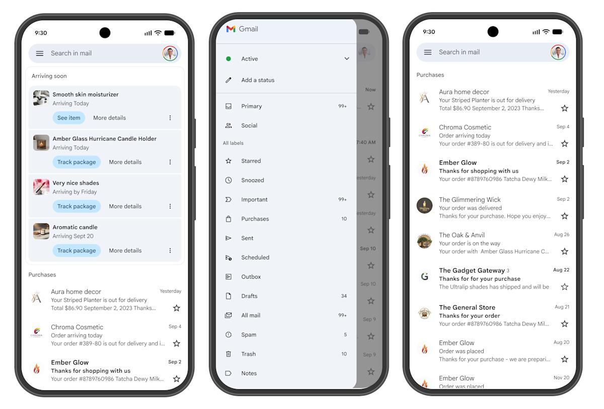 Gmail will now filter your purchases into a new tab