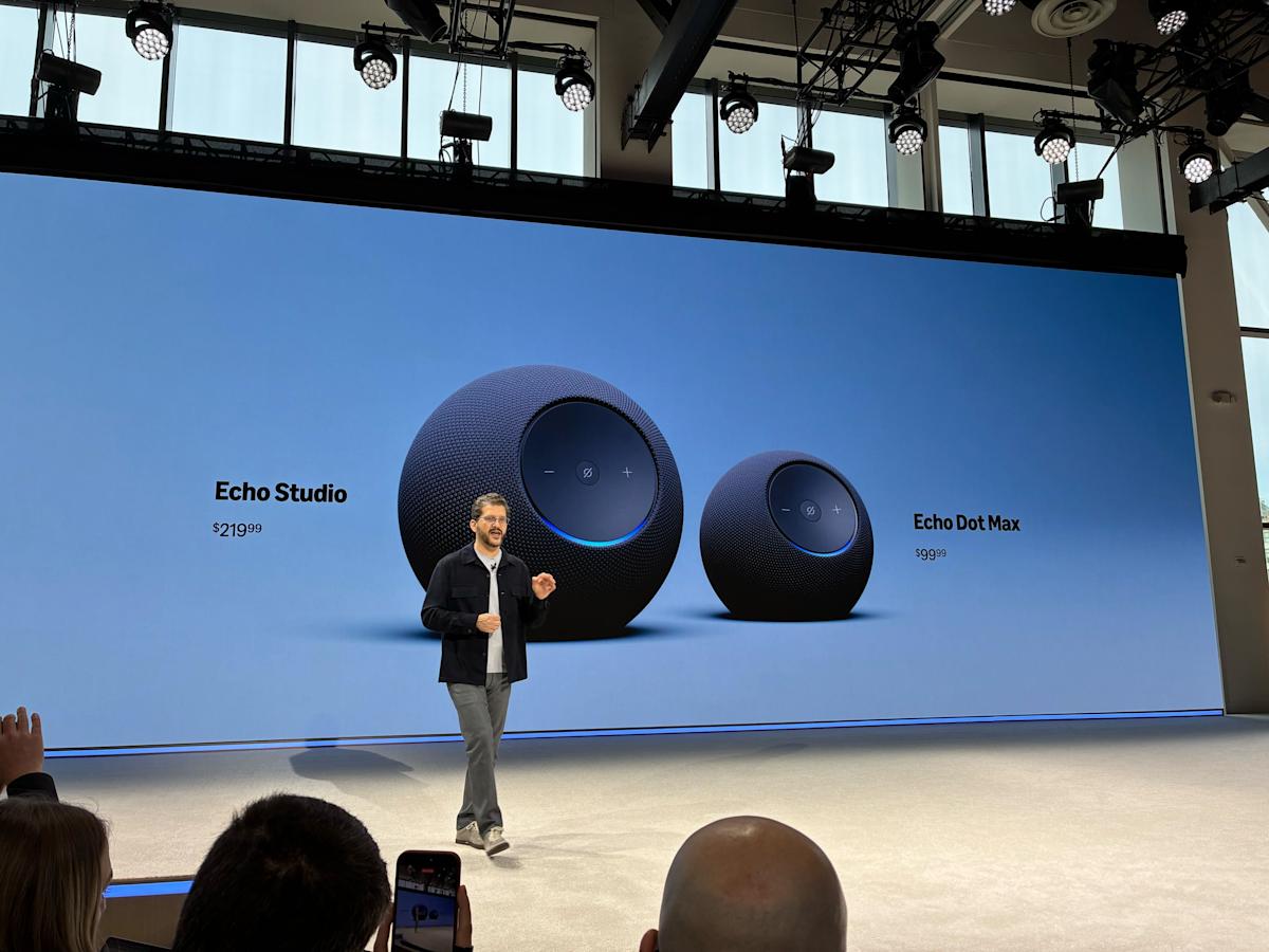 Amazon’s redesigned Echo Studio speaker has upgraded drivers and a new chip for Alexa